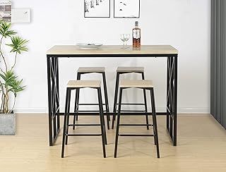 SHLEDECOR Bar Table and Stools, Table with Stools