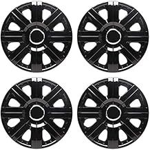 TopTech Torque 15 Inch Wheel Trim Set Gloss Black Set of 4 Hub Caps Covers