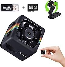 Hidden Camera, No WiFi Security Camera with 32GB Memory Card, 1080P FHD Mini Spy Camera, Small Nanny Cam, Motion Detection, Loop Storage, 360° Rotation Bracket