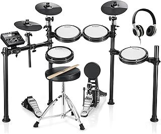Donner DED-200 Electric Drum Set With Drum Throne/Maple Stick/Earphone/Audio Cable