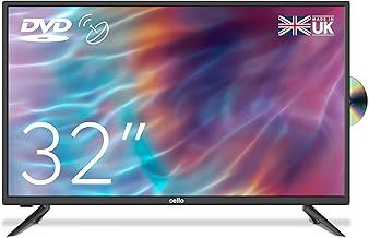 Cello C3220F V3 / ZF0223 32" inch HD Ready LED TV with built in DVD player with Freeview HD Built in Satellite receiver 3 X HDMI and USB 2.0 to record Live TV Made in the UK,Black
