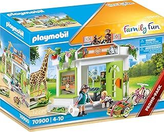 Playmobil 70900 Family Fun Zoo Veterinary Practice, Playset with Animals, Fun Imaginative Role-Play, Playset Suitable for Children Ages 4+