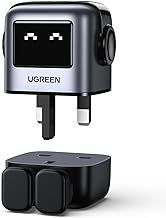 UGREEN Uno Charger 65W USB C Charger Nexode 3-Port GaN Fast Charger Plug Type C Power Adapter Compatible with MacBook Pro, iPhone 17 Pro/Air/17/16/15, Galaxy S24/S23, Pixel 9, Steam Deck, (Black)