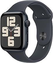 Apple Watch SE (2nd Gen) GPS 40mm Smartwatch with Midnight Aluminium Case with Midnight Sport Band - S/M. Fitness and Sleep Trackers, Crash Detection, Heart Rate Monitor, Retina Display
