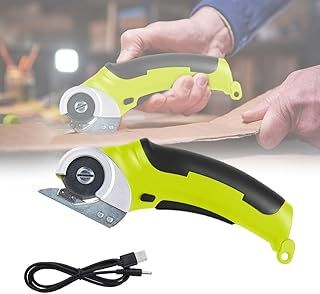 Electric Scissors, Cordless Electric Scissors, 240RPM Rechargeable Electric Scissor for Cutting Fabric, Handheld Electric Scissor for Cutting Cardboard, Cardboard Cutter Electric