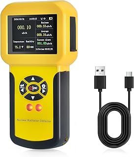 Geiger Counter Nuclear Radiation Detector, Digital Radiation Dosimeter with alarm function, Portable Handheld Beta Gamma X-ray Radiation Monitor Meter, Nuclear Radiation Meter