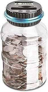 Vinsani Digital Piggy Bank Counter, Automatic UK Coin Counting Jar Money Box for Kids and Adult, Safe Money Bank Coin Saving Pot Container with LCD Display and Large Capacity