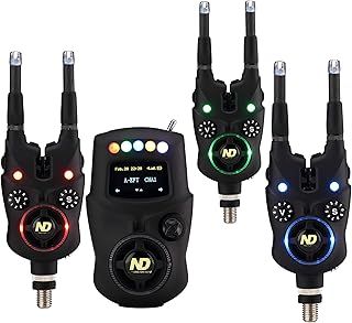 New Direction Tackle bite alarm K9s 3+1 Set | Radio | Smart Link | App control | Receiver with display | Halo Nightlight | Snag Ears