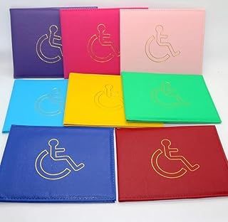 Disabled Badge and Timer Holder, PU Leather Blue Badge Wallet Protector Disabled Parking Permit Cover Hologram-Safe by OFFICIAL MICROTEQ (Black)
