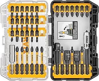 DEWALT Impact Ready FlexTorq Screwdriver Bit Set, 40 Pieces (DWA2T40IR), 22.2 x 4 x 22.2 cm