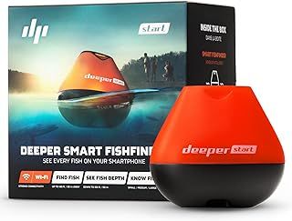 START Smart Fish Finder - Portable Fish Finder and Depth Finder For Recreational Fishing From Dock, Shore Or Bank | Castable Deeper Fish Finder with FREE User Friendly App | Phone Compatible