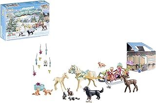 Playmobil 71345 Advent Calendar - Christmas Sleigh Ride, Countdown to Christmas, Includes 24 doors to open each day in December, Christmas toy for children ages 4 years+