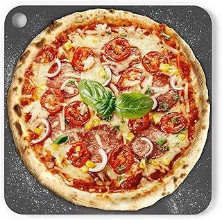 Chef Pomodoro Pizza Steel for Oven or BBQ Grill, Pre-Seasoned Baking Steel, High Quality and Durable Carbon Steel, Compatible with Ooni Koda 12 (33,6 x 33,6 cm)