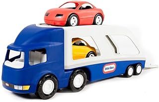 Little Tikes Big Car Carrier - Large Hauler with 2 Sports Cars - Hours of Fun - Indoor or Outdoor Use, Blue, 73 x 19 x 25 cm