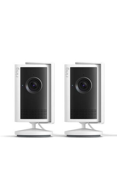 Ring Indoor Camera Plus — Home or Business Security (newest gen), Plug-In, Retinal 2K, 4x Enhanced Zoom, Low-Light Sight, Manual Lens Cover, 30-day free trial of Ring Subscription Plan, 2 Cameras