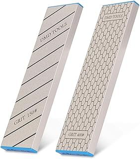 Double-Sided Diamond Sharpening Stone | Delux Diamond Whetstone | Professional Bench Stone | Knife Chisel Honing Stone| 10 Inch | (150/400#) | Durable Quality and Exquisite Design - 1pcs