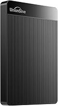 UnionSine External Hard Drive 1TB Ultra Slim Portable Hard Drive USB 3.0 HDD Storage Compatible for PC,Mac, Laptop, Xbox, Xbox one, PS4(Black) HD2510