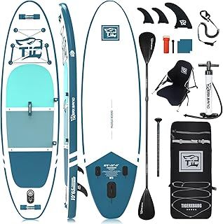 TIGERXBANG Stand Up Paddle Boards 10'6" x 32" x 6"丨10' x 31" x 6" with Premium SUP Board Accessories, Inflatable Paddle Boards for Adults/Kids Stand Up PaddleBoarding