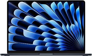 Apple 2024 MacBook Air 15-inch Laptop with M3 chip: 15.3-inch Liquid Retina Display, 16GB Unified Memory, 512GB SSD Storage, Backlit Keyboard, 1080p FaceTime HD Camera, Touch ID; Midnight