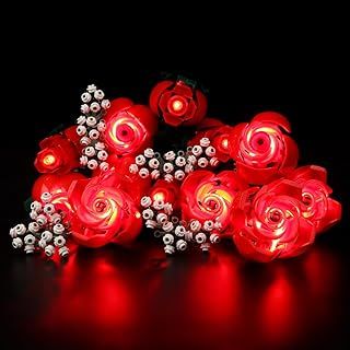 Kyglaring LED Light Kit for Lego Icons Roses Bouquet 2024 Building Set, the Flower Bouquet Lighting Kit Designed for Lego 10328 Botanical Collection-No Model(Standard Version)