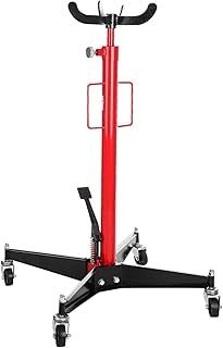0.5T Hydraulic Telescopic Transmission Jack Lift 100cm - 190cm with Foot Pedal - Professional Car Gearbox Workshop Lift