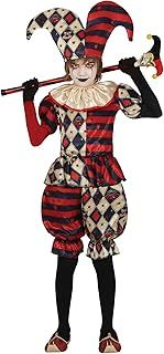 FIESTAS GUIRCA Diamond Harlequin Fancy Dress for Boys - Clown Jester Kids Costume - Boys Halloween Costumes