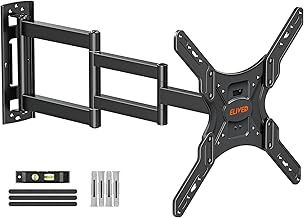 ELIVED Long Arm TV Wall Bracket - Corner Mount for 26-60 inch TVs, 749mm Extension Arm, Full Motion Swivel and Tilt, Max. VESA 400x400mm, Up to 35KG