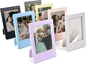 7 Pack - Mini Frames for Instax Photos, 2x3 Photo Frames Compatible with Fujifilm Instax Mini 12/11/9/8/25/40/50/90/EVO - Polaroid Instax Mini 12 Film Frames - Colorful