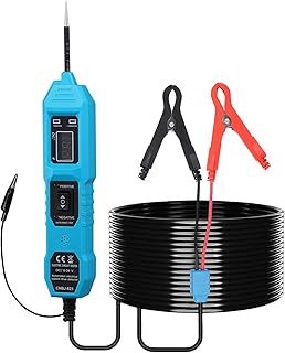 Power Circuit Probe Tester, 3.5-36V DC Car Circuit Tester Voltage Tester with Digital Display, LED Light, Led Indicator, 4.5M Line, Short Circuit Finder Automotive Electrical Tester Fuse Tester