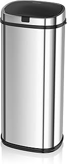 Morphy Richards Chroma 971519 Square Kitchen Bin with Infrared Motion Sensor Technology, 50 Litre Capacity, Stainless Steel