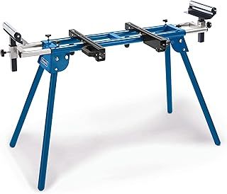 Scheppach UMF1600 Mitre Saw Stand | Foldable, Portable & Compact Universal Base | 200kg Load | 165cm Extendable Arms | 38.4cm Support Width | Woodworking DIY Workshop
