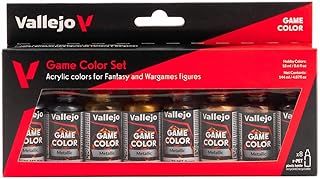 Vallejo Game Metallic Color Set, 17 ml (Pack of 8)