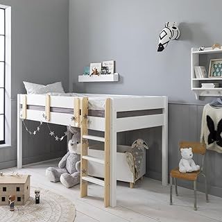 Una Midsleeper Cabin Bed in Classic White