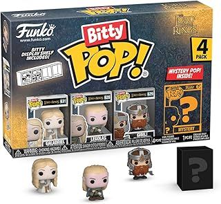 Funko Bitty Pop! Lord Of the Rings - Galadriel 4PK​ and A Surprise Mystery Mini Figure - 0.9 Inch (2.2 Cm) - Lord Of the Rings Collectable - Stackable Display Shelf Included - Gift Idea