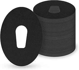 MEDMAX CGM Patches for Dexcom G6 (25-Pack), Sweat-Resistant Waterproof Breathable Skin-Friendly Latex Free Adhesive Patches, Durable Pre-Cut CGM G6 Sensor Patches (Black)
