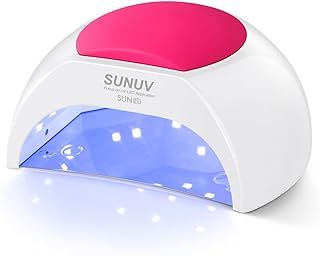 UV Nail Lamp, 48W Professional UV Light for Gel Nails with Timer and Sensor, Manicure and Pedicure Nail Art Tools for Home and Salon