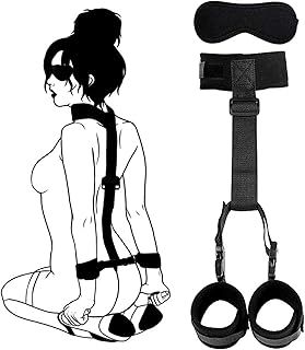 BDSM Bondage Set Restraints, Sex Toy Extreme Sex with Handcuffs and Eye Mask Set, Sex Toy Restraint Set for Couples Beginners Sex Toys, Cuff-m