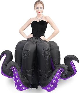 Inflatable Costume Octopus Halloween Costumes Adult Kids Blow Up Octopus Costume Kids for Women Girls Funny Fancy Dress Cosplay Party