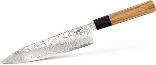 Hand Forged HIGH Carbon VG10 67 Layer Japanese Damascus Steel 8' INCH Chefs Knife w Traditional Olive Wood Octagonal Handle