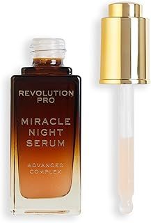 Revolution Pro, Miracle Night Rescue Serum Advanced Complex, Overnight Face Serum, Smooths and Plumps Skin, 30 ml