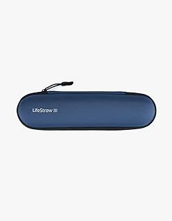 LifeStraw Water Filter Straw Carry Case for travel and storage, Mountain Blue