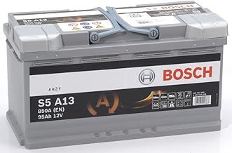 Bosch S5A13 - Car Battery - 95A/H - 850A - Agm Technology - Adapted for Vehicles with Start/Stop System