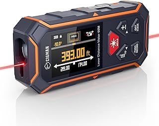 CIGMAN Laser Measure, 120m/393ft Laser Measurement Tool with LCD Display, ±2mm High Accuracy, Type-C Rechargeable Battery