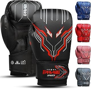 Kids Boxing Gloves Boys and Girls kickboxing Gloves 6-oz Youth, Junior Boxing Gloves for MMA, Muay Thai, Boxing Pad, Punching Bag and Training for Age 5-10 Years