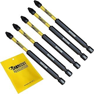 5 x SabreCut SCPZ289_5 89mm PZ2 Magnetic Impact Screwdriver Driver Bits Set Pozi Pozidriv Heavy Duty