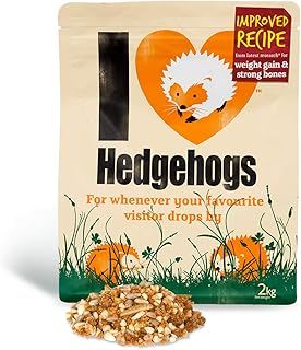Hedgehog Food Semi Moist 2kg - Jacobi Jayne® I Love Hedgehogs™ - Tasty, Rich and Healthy Nutritious Food for your Garden Adults & Baby Hedgehogs Bones and Teeth