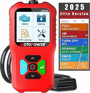 MOTOPOWER MP69038 Car OBD2 Scanner Code Reader Engine Fault Code Reader Scanner CAN Diagnostic Scan Tool - Elite Edition