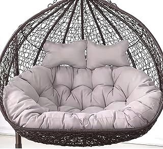 ATLION Washable Hanging Egg Chair Cushions Replacement, Double Swing Chair Cushion, Waterproof Thicken Hanging Basket Seat Cushion, Hanging Hammock Chair Cushion Only67x47in/170x120cm(P)