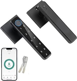 YIUBCZOQI Smart Fingerprint Door Lock 5 in 1 with Touchscreen Door Knobs Biometric Door Lock Keyless Entry Keypad Suitable for for Home Hotel Office Apartment Bedroom
