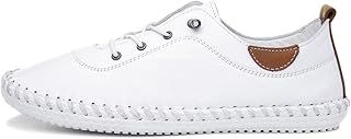 Lunar St Ives Leather Plimsoll